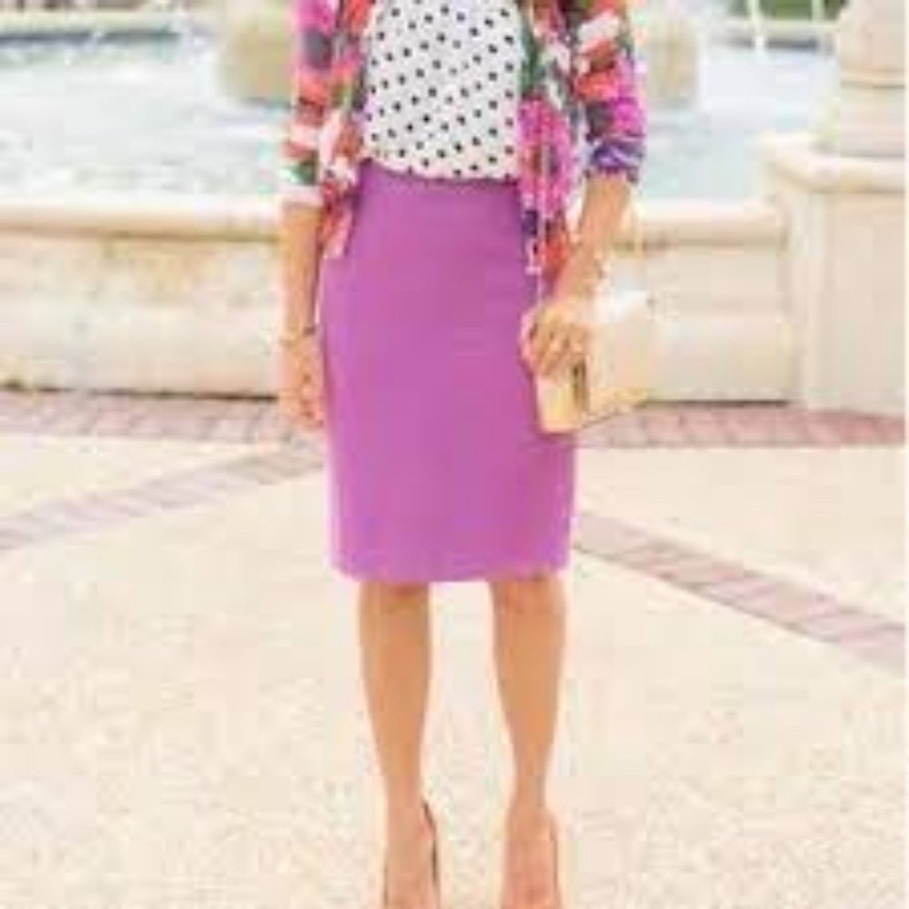 J Crew manor purple wool skirt NWOT - Picture 1 of 6